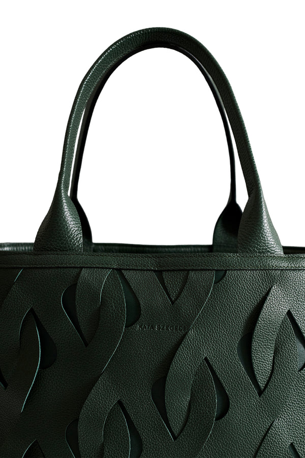 Roads Nappa Leather Hand Woven Tote Bag