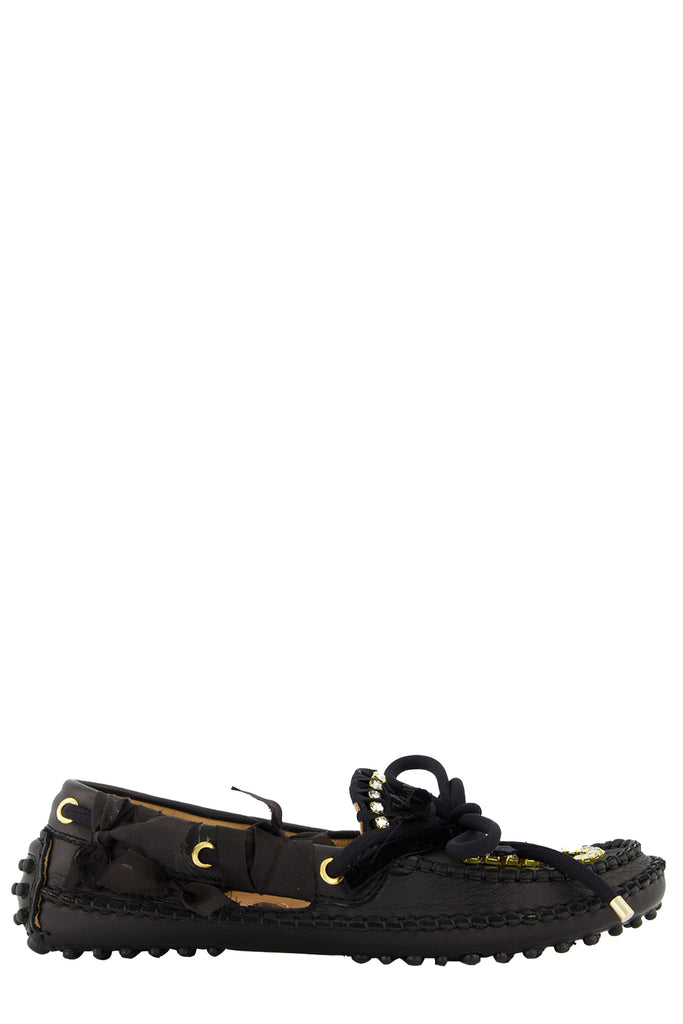 The Medusa moccasin in black color from the brand 13 09 SR