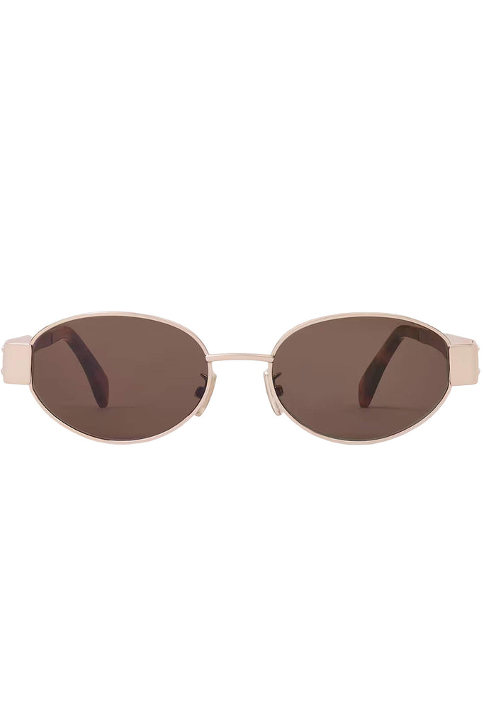 Triomphe Metal 01 Oval Frame Sunglasses