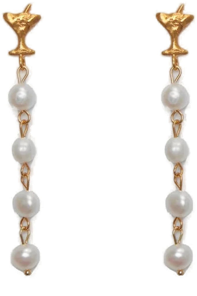 Cocktail Muse Pearl Drop Earrings