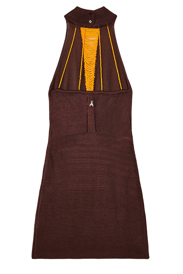 Sleeveless Bead Detail Mini Dress