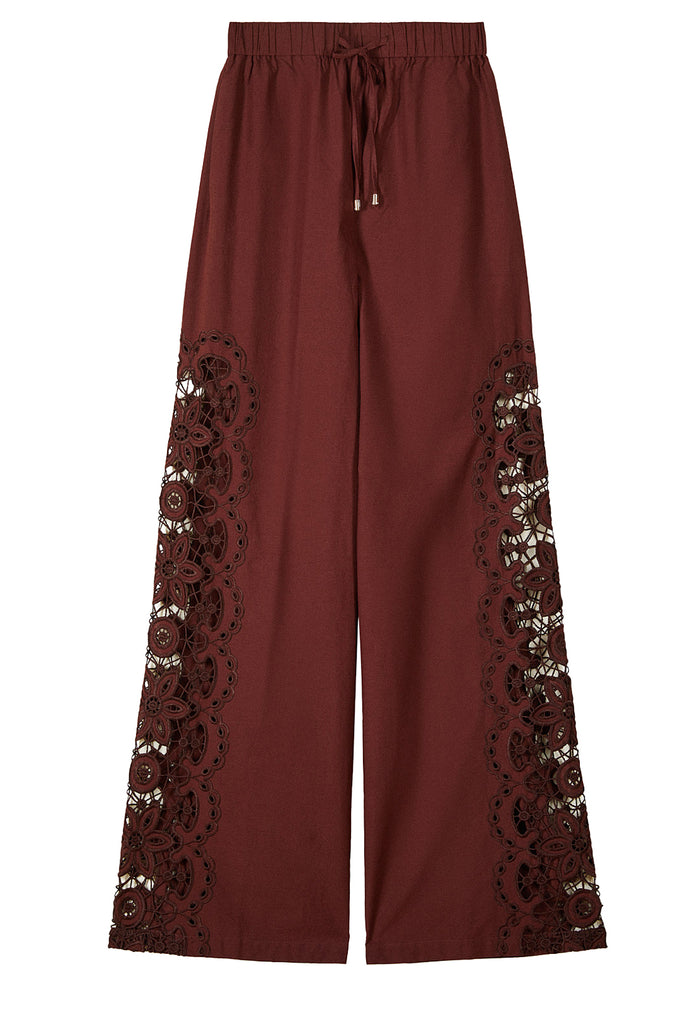 Cutout Detail Drawstring Pants