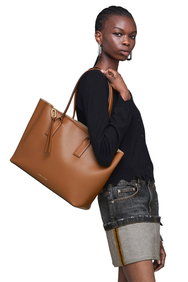 Pop J Marc Leather Work Tote Bag