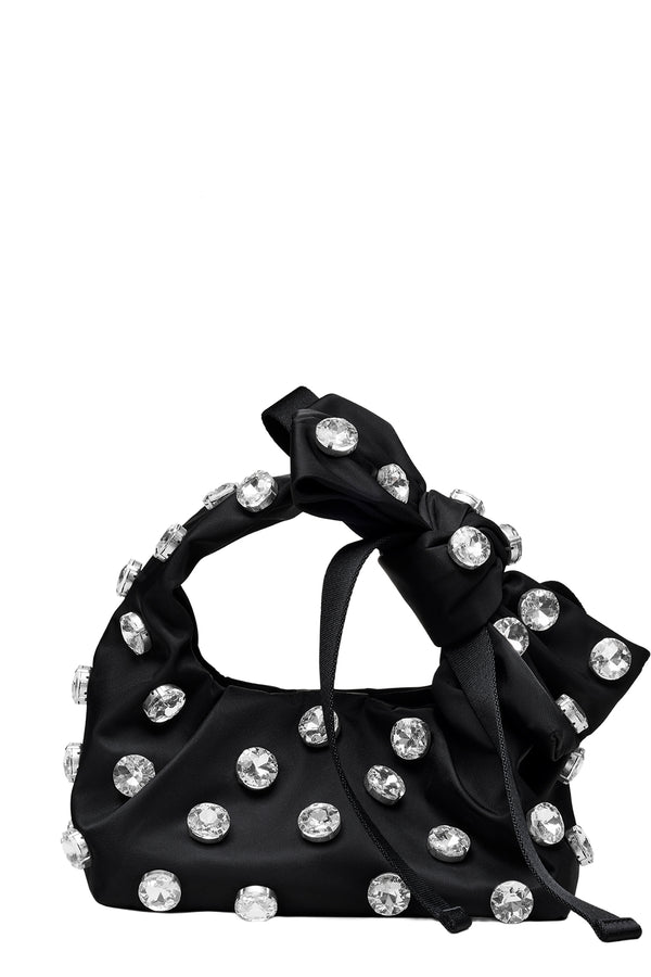 The Mini Bow Gem Nylon Sack Bag