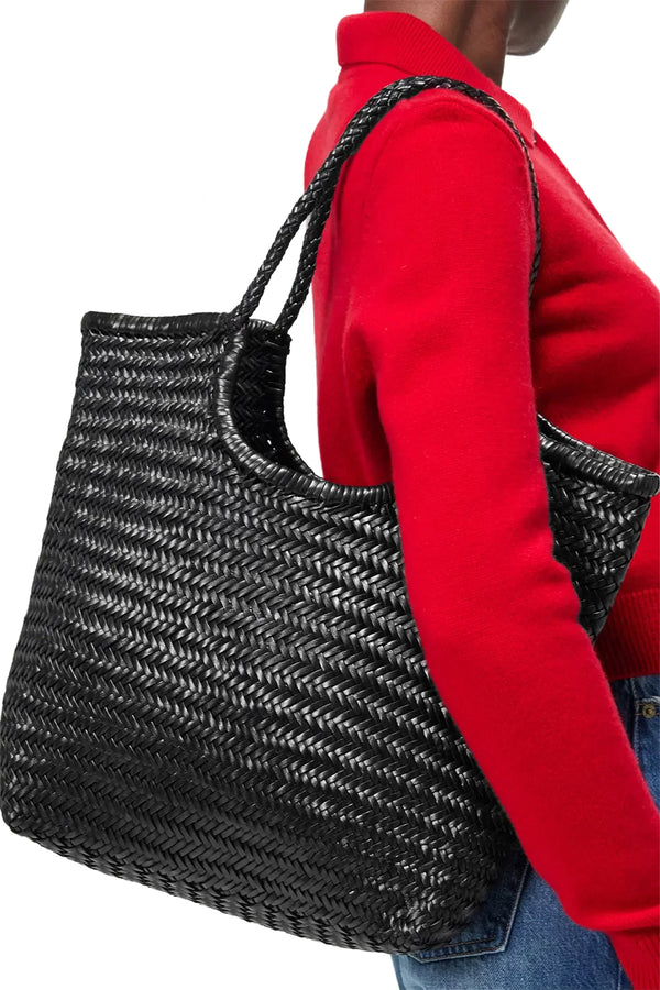 Big Bamboo Triple Jump Woven Leather Bag