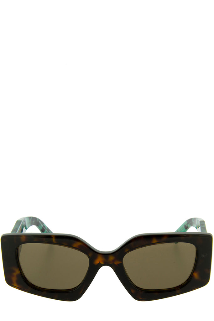 The Temple Geometric Sunglasses in Turtoise colour from the brand PRADA