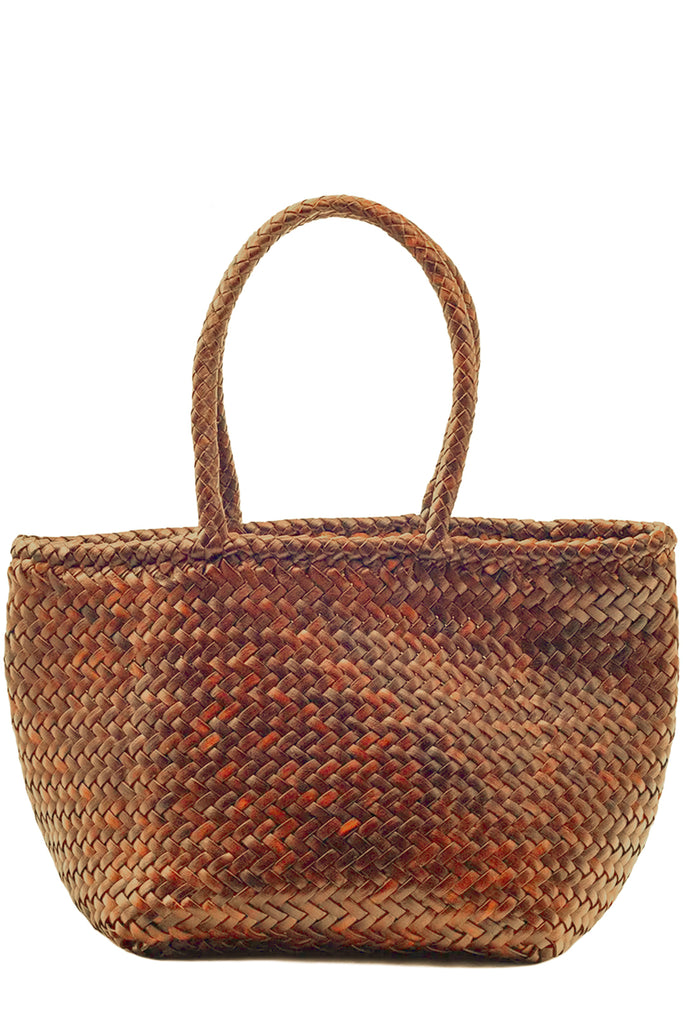 Small Grace Basket Woven Leather Bag