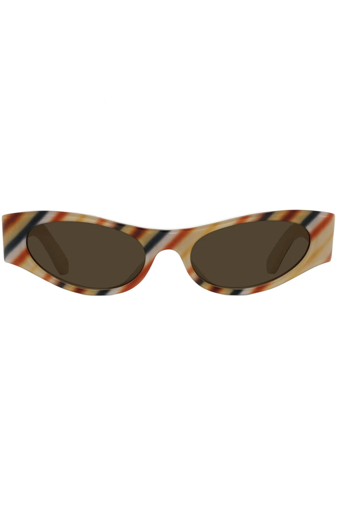 Flash Slim Cat Eye Signature Sunglasses