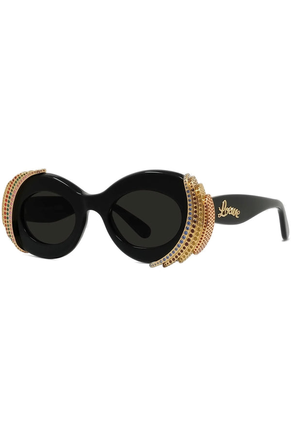 Curvy Oval Pavé Sunglasses