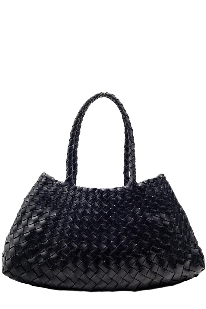 Big Santa Groce Woven Leather Bag
