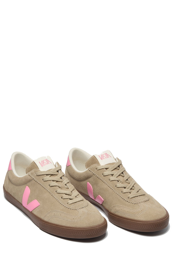 Volley Organic-Traced Leather Sneakers