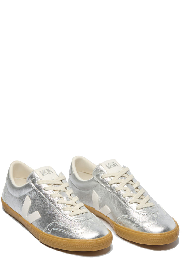 Volley Organic-Traced Leather Sneakers