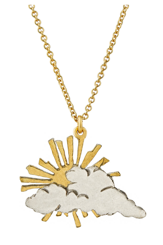 The ray of hope necklace in gold and silver colour from the brand ALEX MONROE