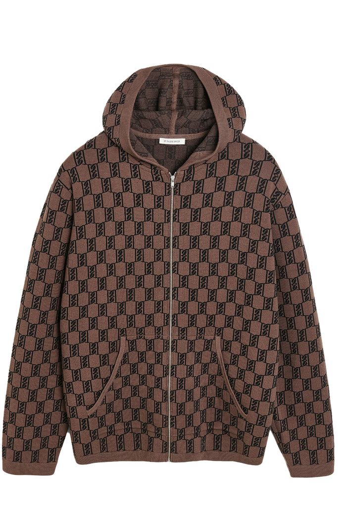 The Felipa Hoodie in dark mahogany colour from the brand BY MALENE BIRGER