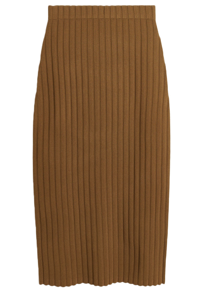 The Fiemme Midi Skirt in shitake colour from the brand BY MALENE BIRGER