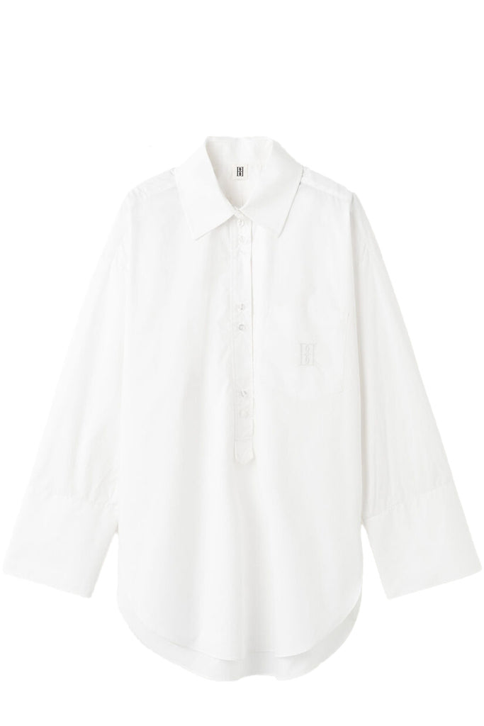 The Maye Oversize Organic-Cotton Shirt in white colour from the brand BY MALENE BIRGER