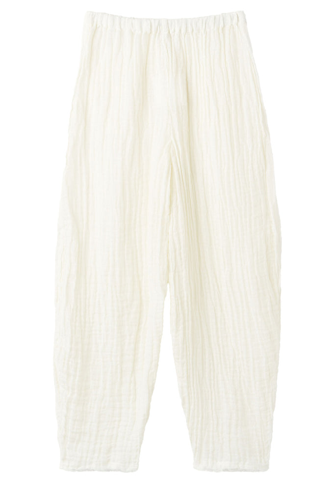 The Mikele Organic-Linen Pants in white colour from the brand BY MALENE BIRGER