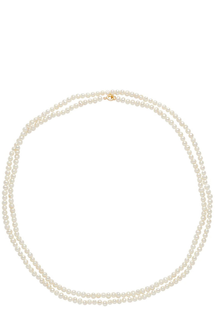 The diva necklace in gold and pearl colors from the brand CRYSTAL HAZE