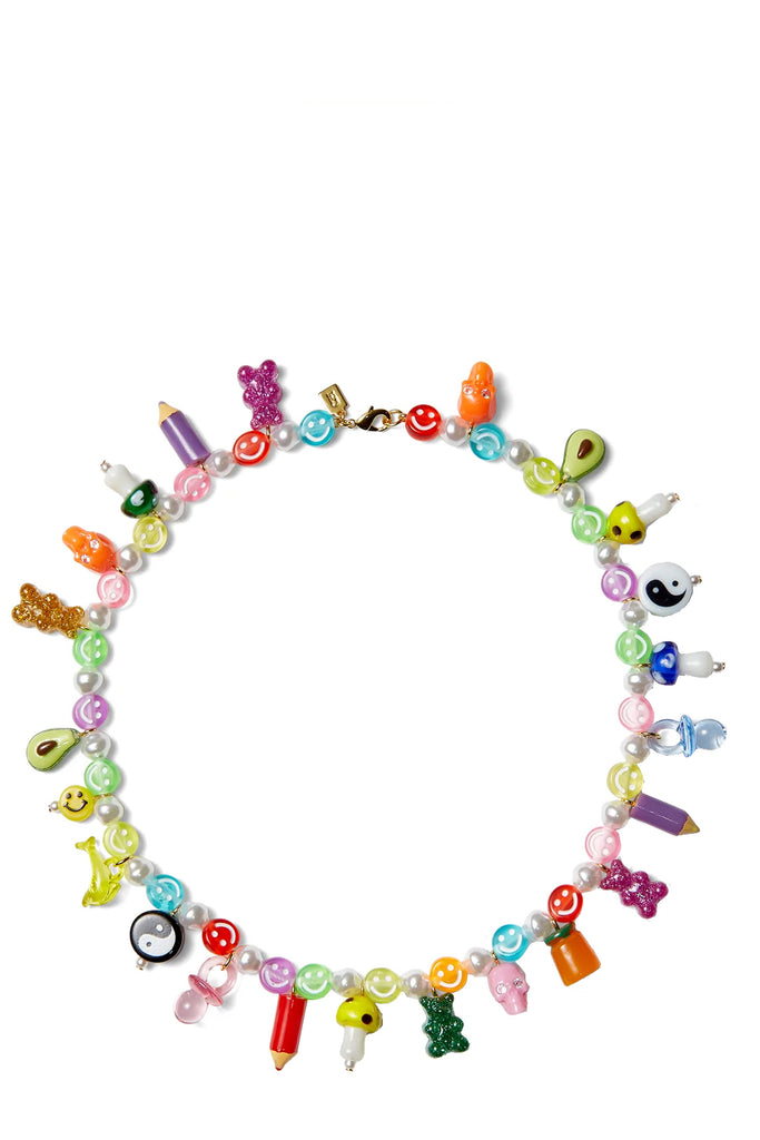 The lucid dreams necklace in multicolor from the brand CRYSTAL HAZE