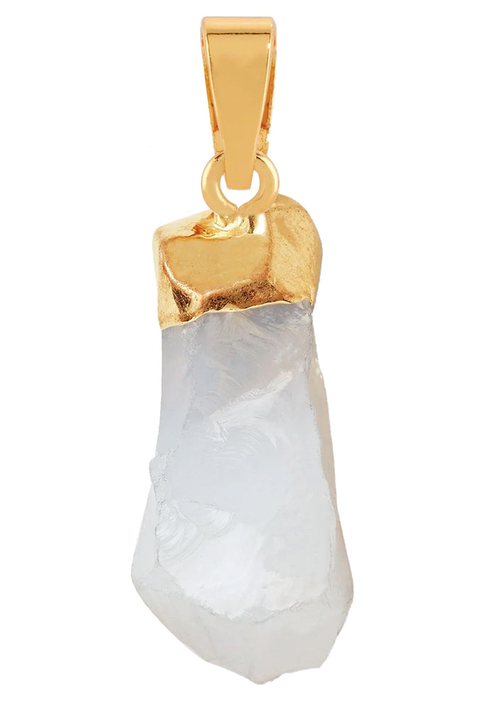 The Moonstone pendant in gold and clear colours from the brand CRYSTAL HAZE