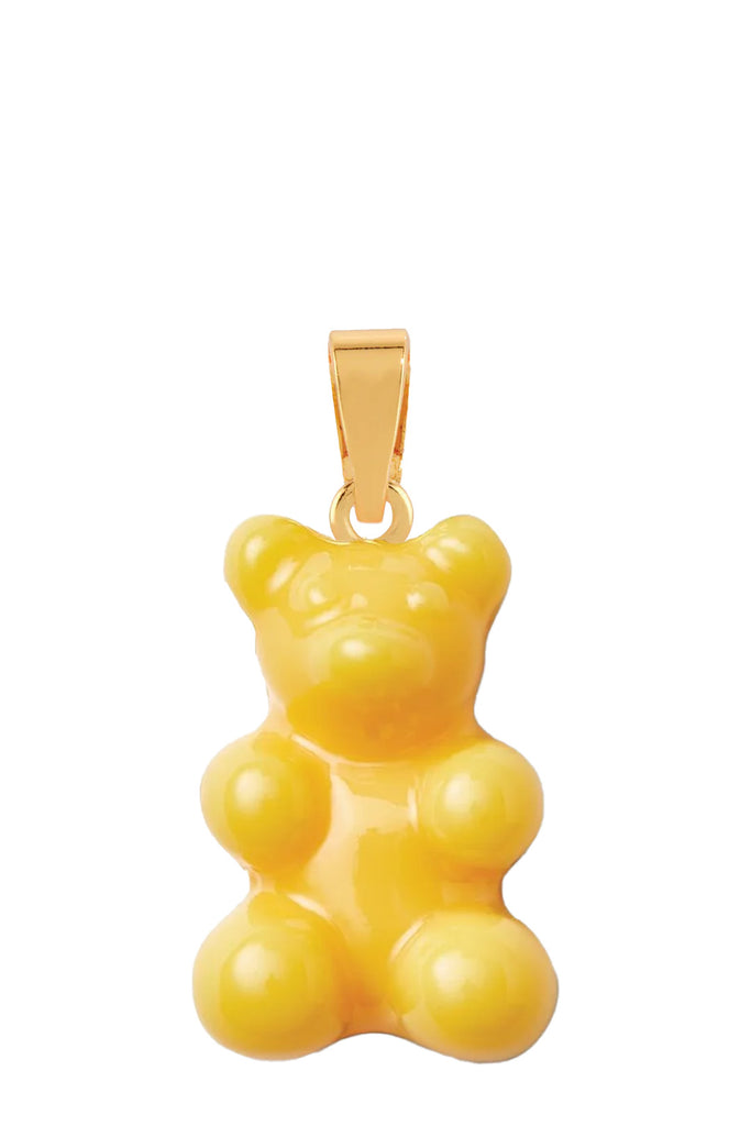 The Nostalgia Bear pendant with classic connector in gold and yellow colours from the brand CRYSTAL HAZE