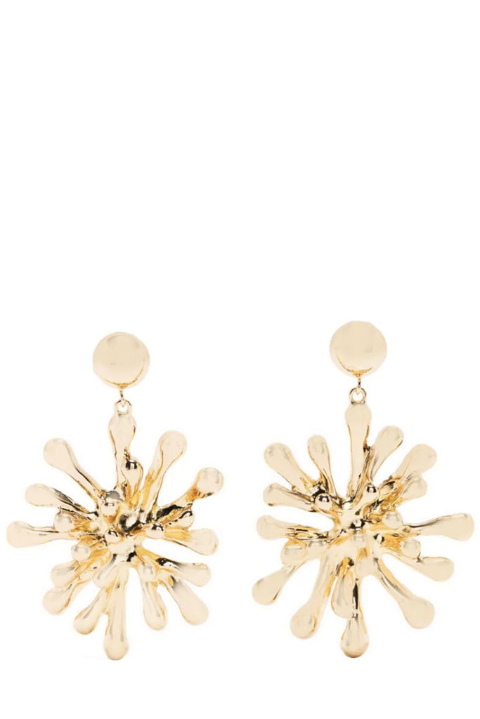 The Odeya starburst earrings in gold color from the brand CULT GAIA