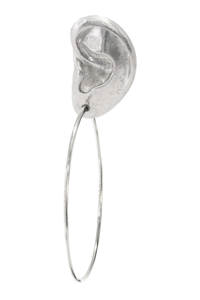 Ear Stud With Big Hoop Right
