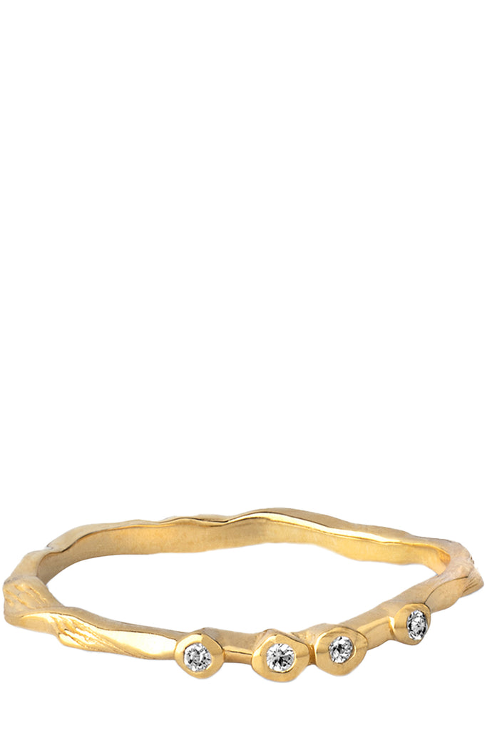 The Lily ring in gold colour from the brand ENAMEL COPENHAGEN