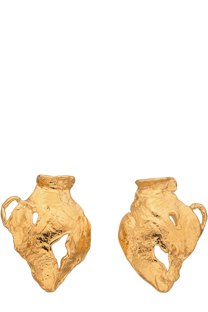 The vacation Amphora earrings in gold color from the brand EVA REMENYI