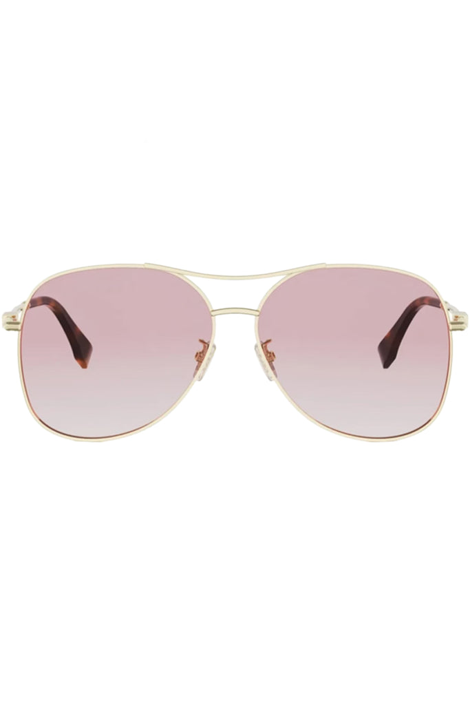 Fendigraphy Metal Frame Sunglasses