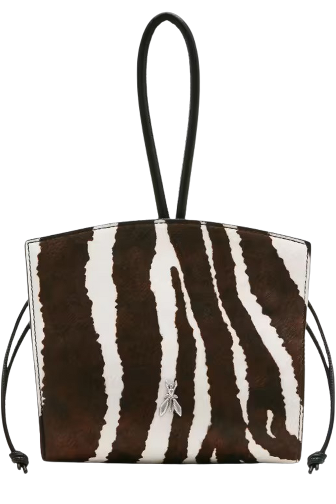 Zebra Print Leather Clutch