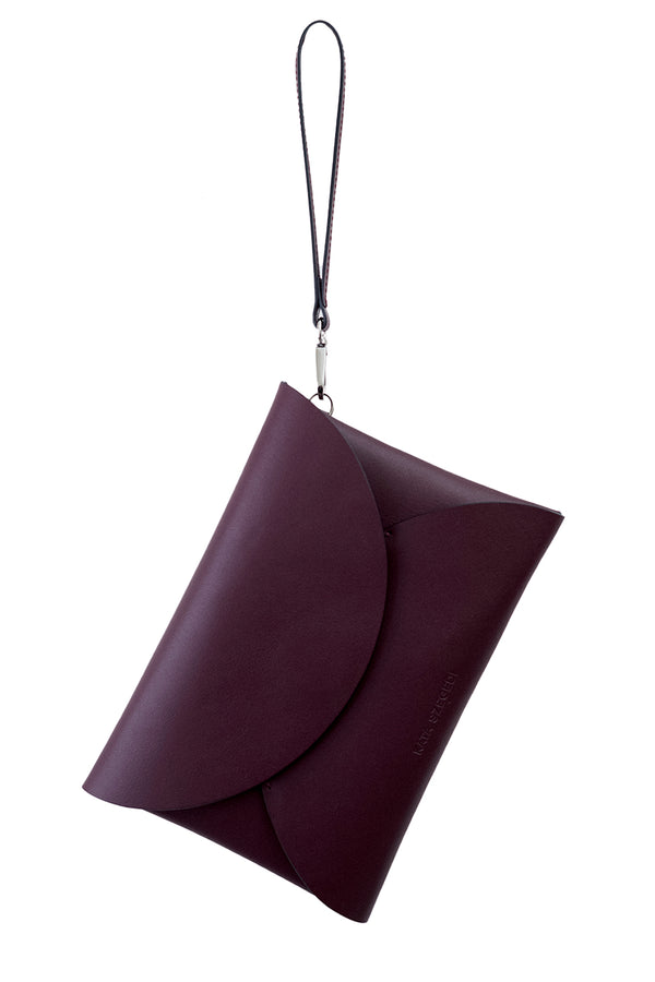 Lara Nappa Leather Clutch