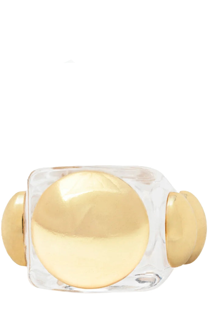 The I'm Invisible ring in gold and clear colours from the brand LA MANSO
