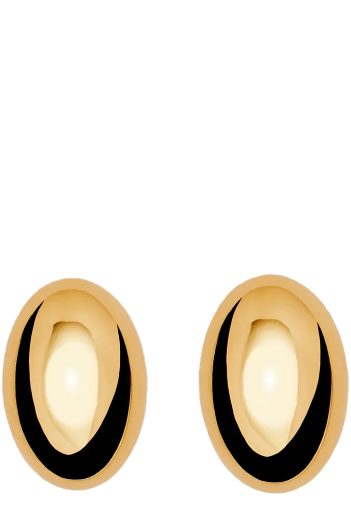 The Camille stud earrings in gold colour from the brand LIÉ STUDIO