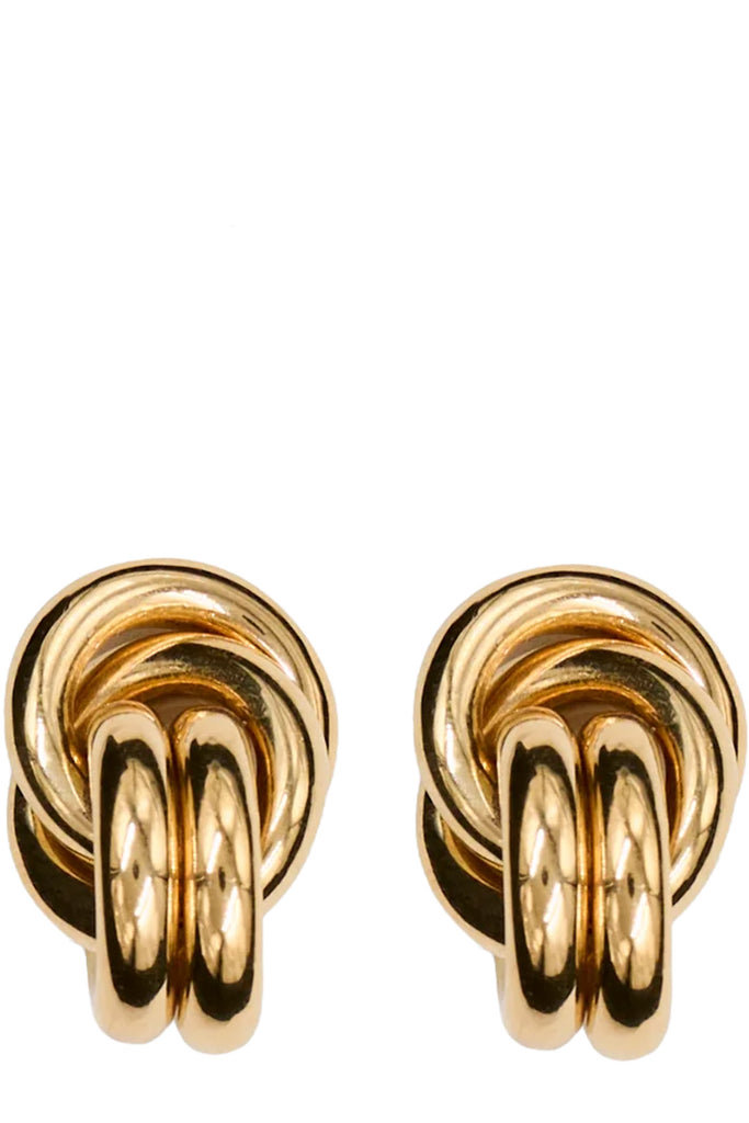 The Vera stud earrings in gold colour from the brand LIÉ STUDIO