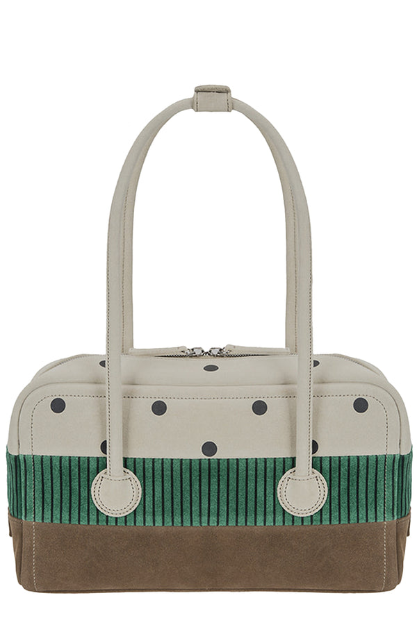 Margesherwood X Peanuts Soft Boston Suede Leather Bag