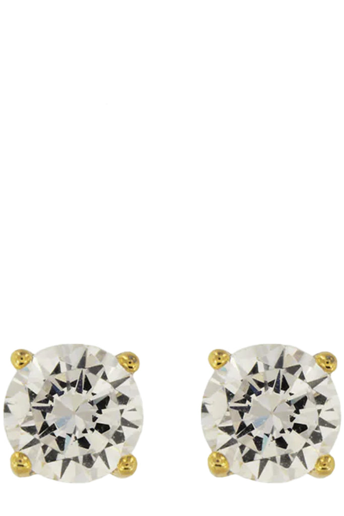 The Dazzle earrings in gold and clear colours from the brand MESH