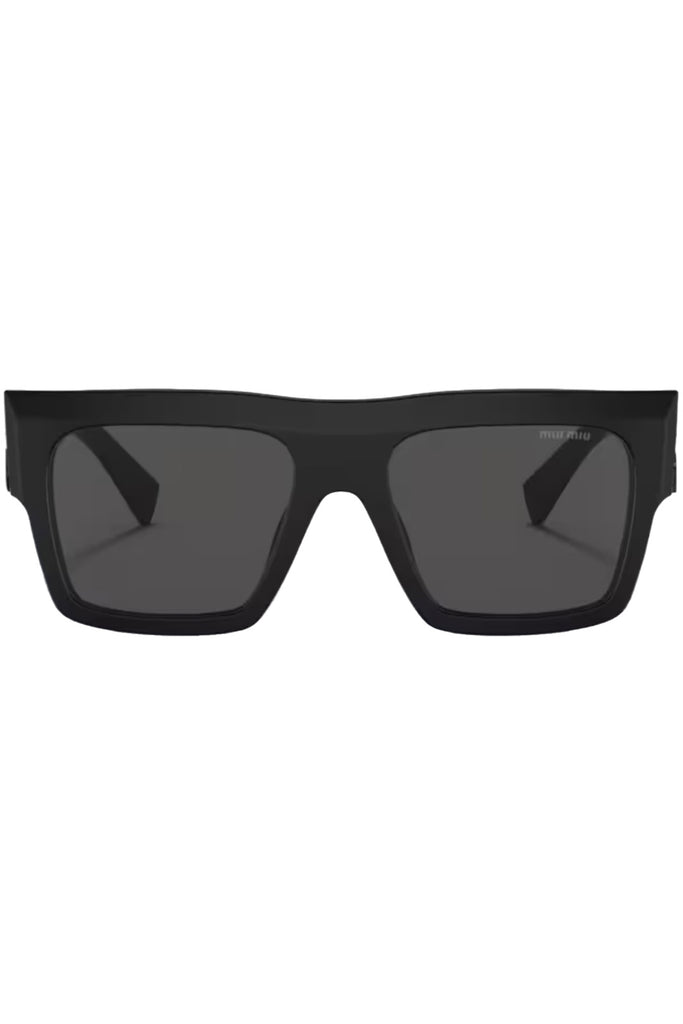 The bold square-shape straight-frame sunglasses from the brand MIU MI