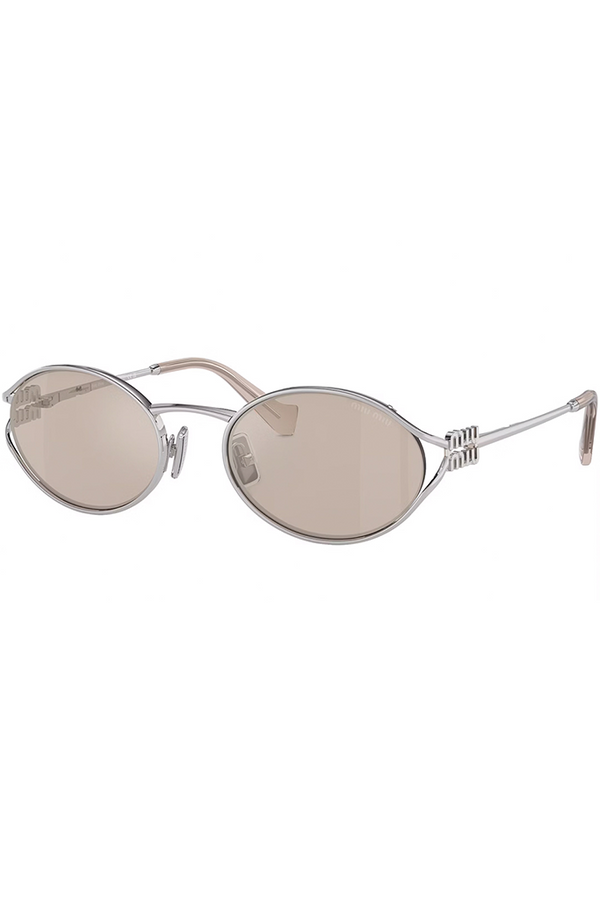 Oval Wire-Frame Logo-Embellished Sunglasses