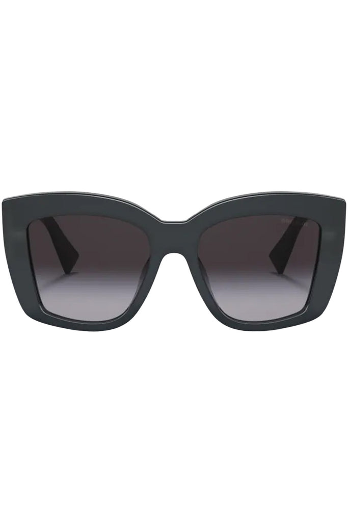 The oversize square-frame bold-temple sunglasses from the brand MIU MIU