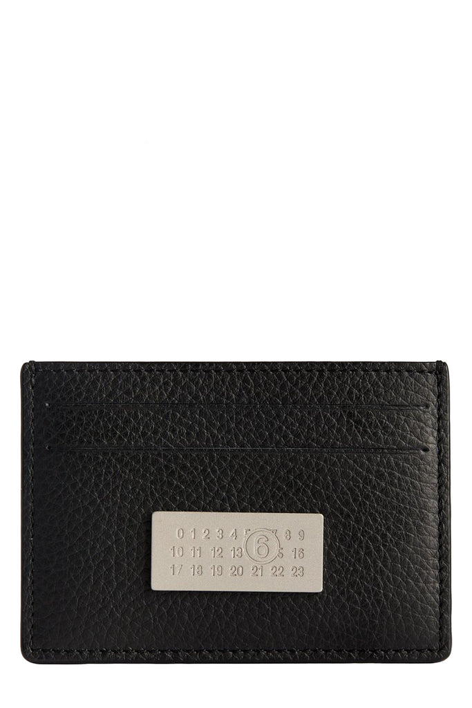 The Logo Patch Card Holder in black colour from the brand MM6 Maison Margiela