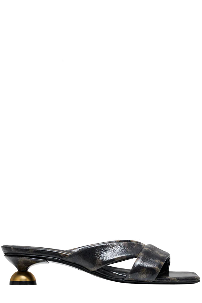 Mona Kitten Heel Mules