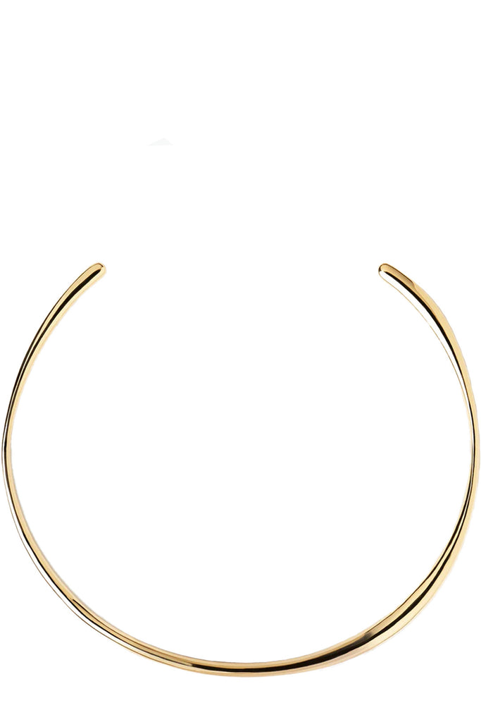 The Pirouette necklace in gold colour from the brand P D PAOLA