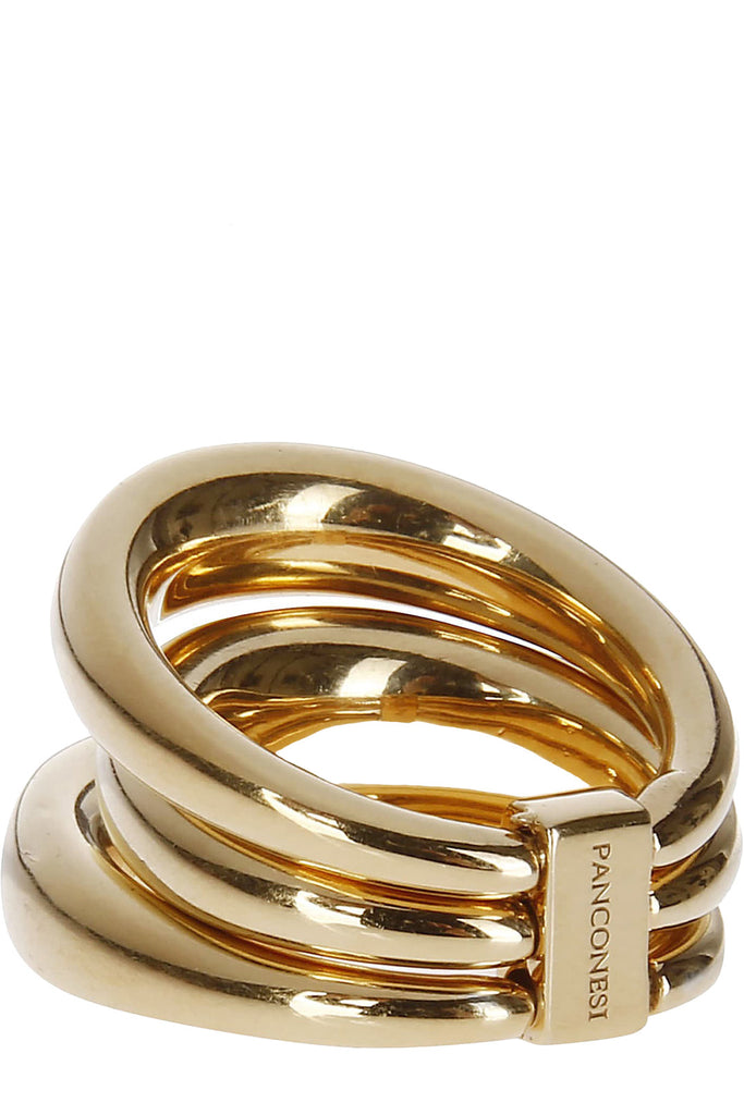 The Blow Up Solar ring in gold colour from the brand PANCONESI