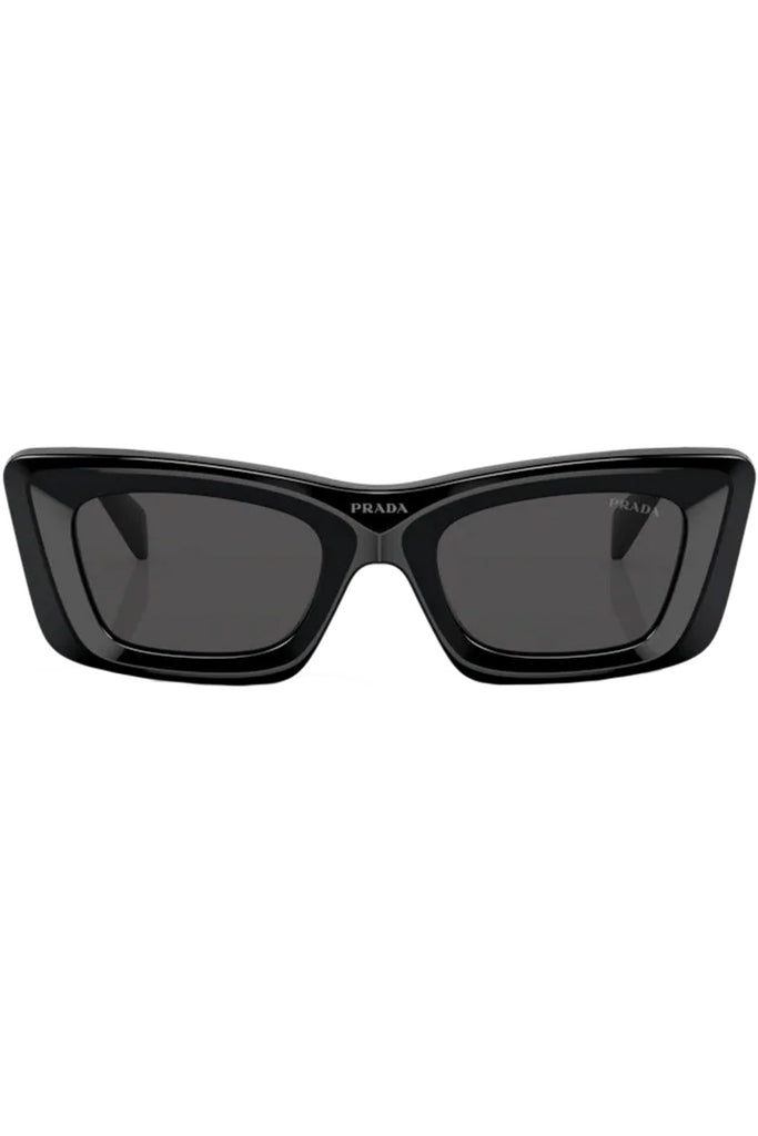 The cat-eye bold-frame signature logo-plaque sunglasses from the brand PRADA
