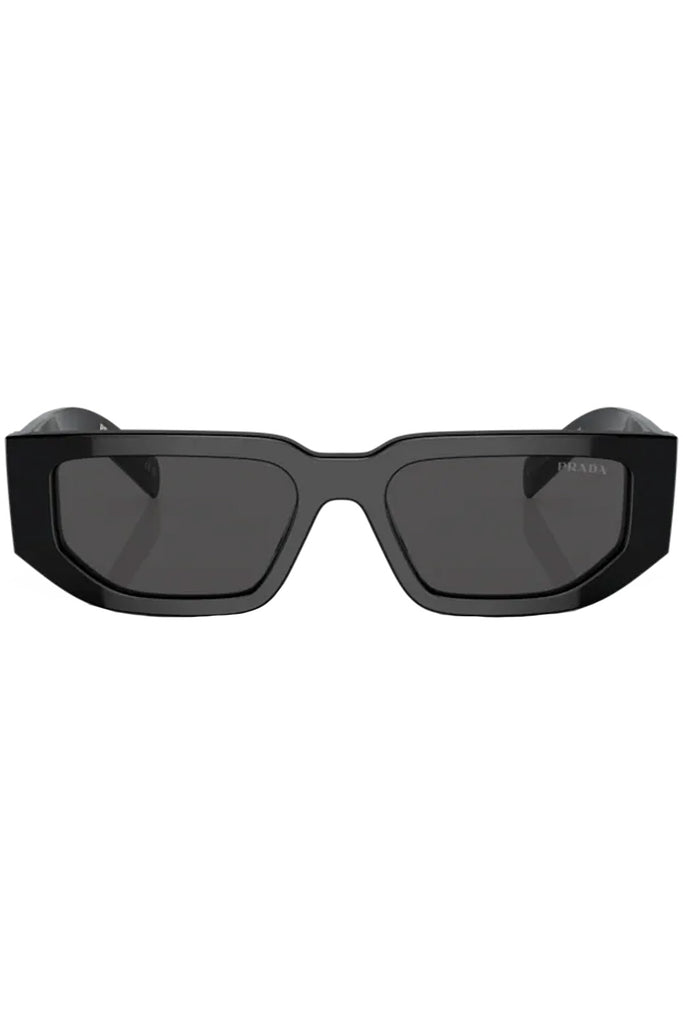 The rectangluar logo-detail bolt-temple sunglasses from the brand PRADA