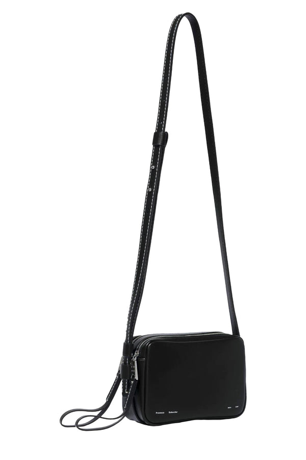 The Watts leather camera bag in black color from the brand PROENZA SCHOULER