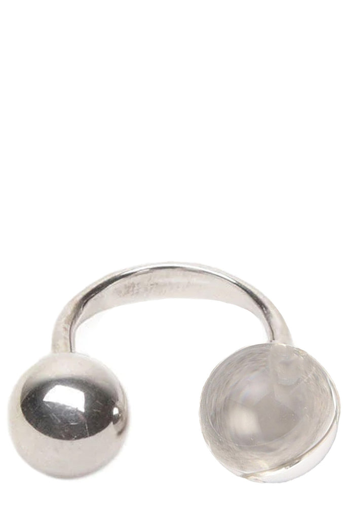 The sling ring no2 in silver and crystal colour from the brand SASKIA DIEZ