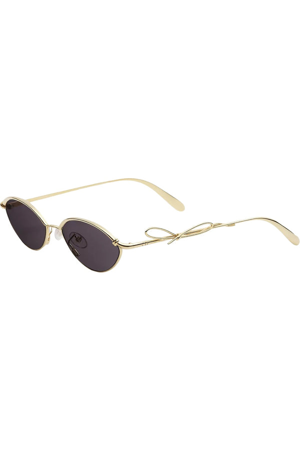 Dior Bow Oval Metal Sunglasses