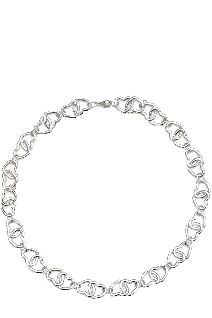 The Small Heart link necklace in silver colour from the brand THE GOOD STATEMENT